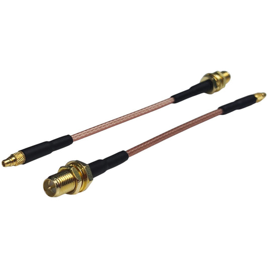 MMCX to Female RPSMA RG316 100mm (2-pack)