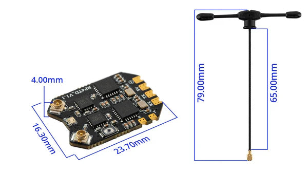 RadioMaster RP4TD ExpressLRS 2.4GHz True Diversity Receiver