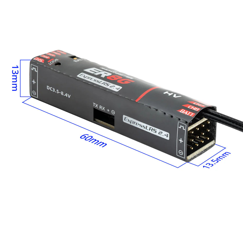 RadioMaster ER8G 2.4ghz PWM ExpressLRS 8 Channel Receiver