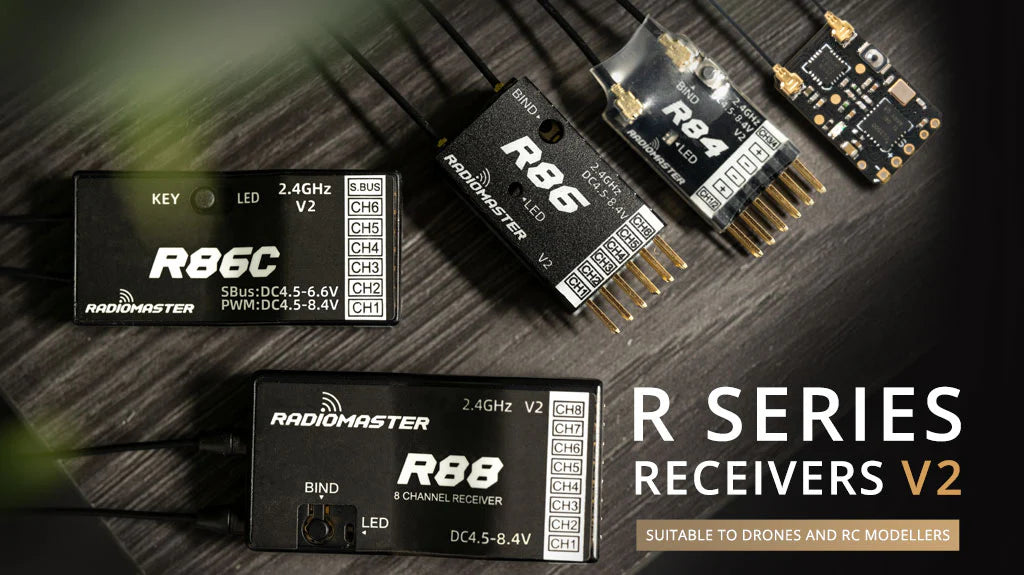 RadioMaster R86 V2 6CH FrSky D8/D16/SFHSS Compatible PWM Receiver