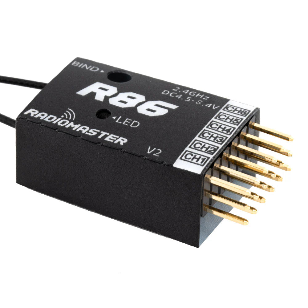 RadioMaster R86 V2 6CH FrSky D8/D16/SFHSS Compatible PWM Receiver
