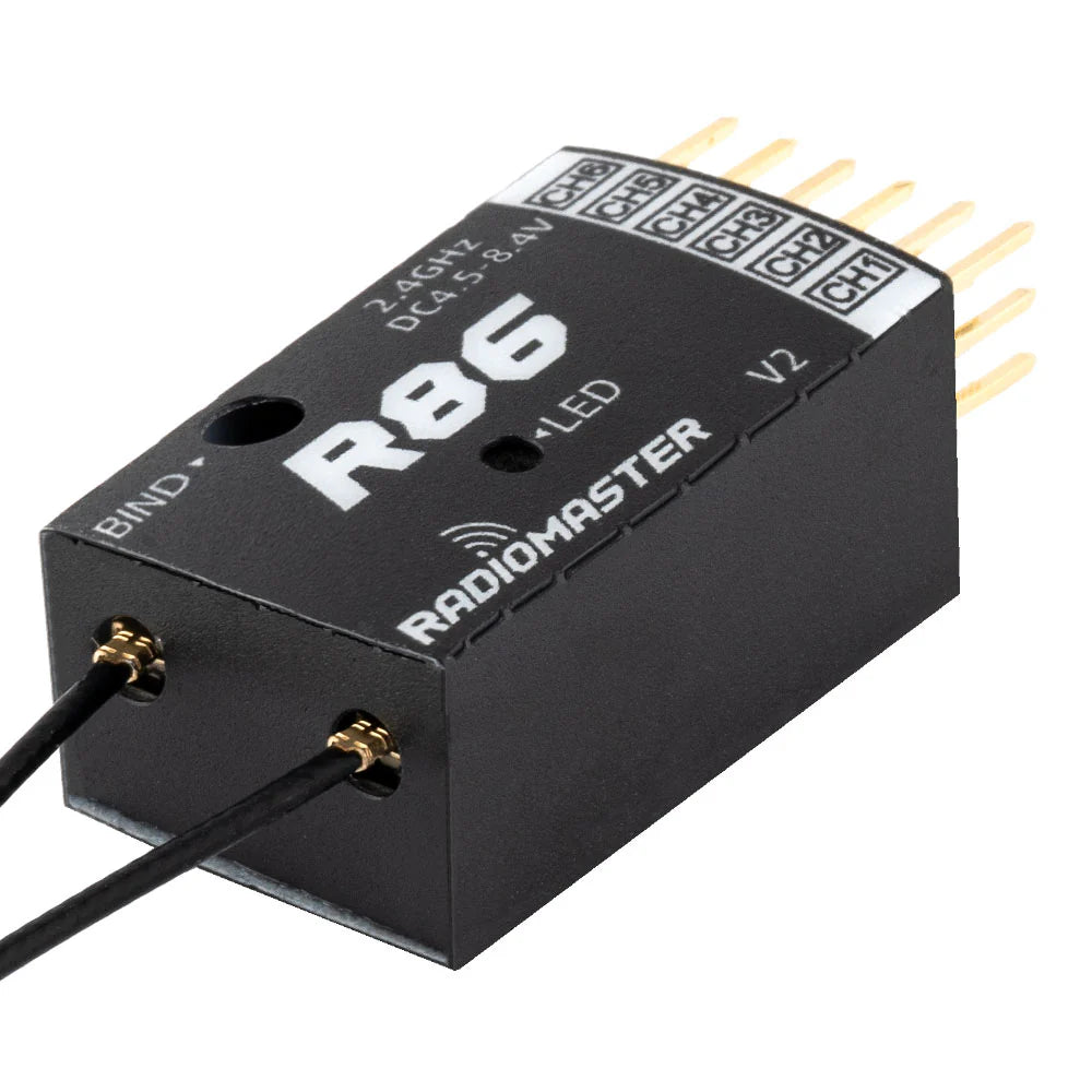 RadioMaster R86 V2 6CH FrSky D8/D16/SFHSS Compatible PWM Receiver