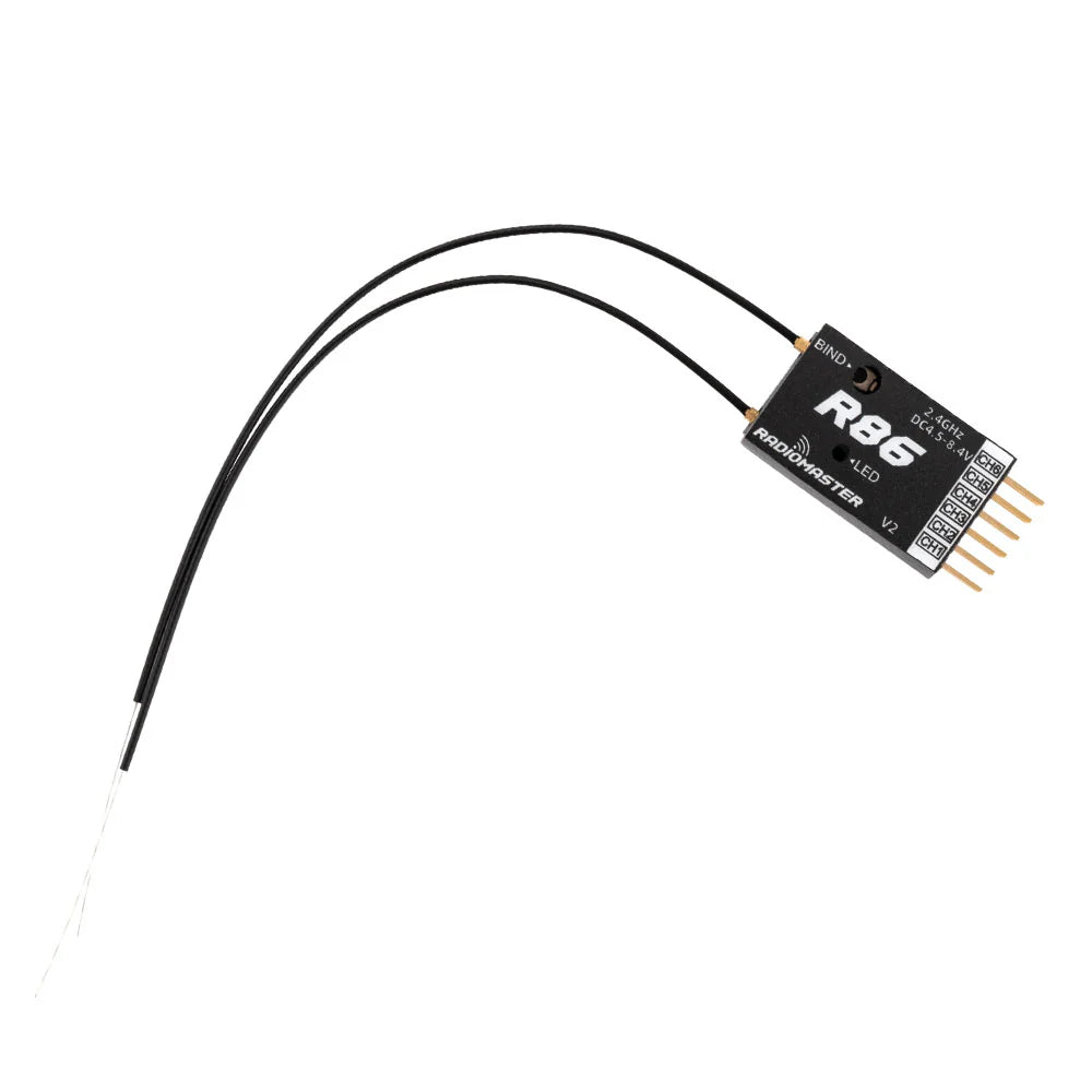 RadioMaster R86 V2 6CH FrSky D8/D16/SFHSS Compatible PWM Receiver