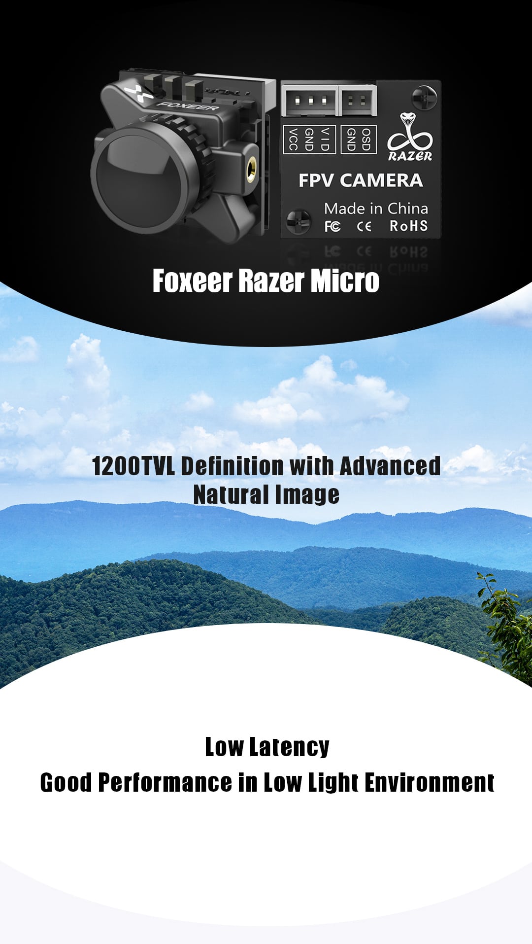 Foxeer Razer Micro 🪒 FPV Camera 1200TVL