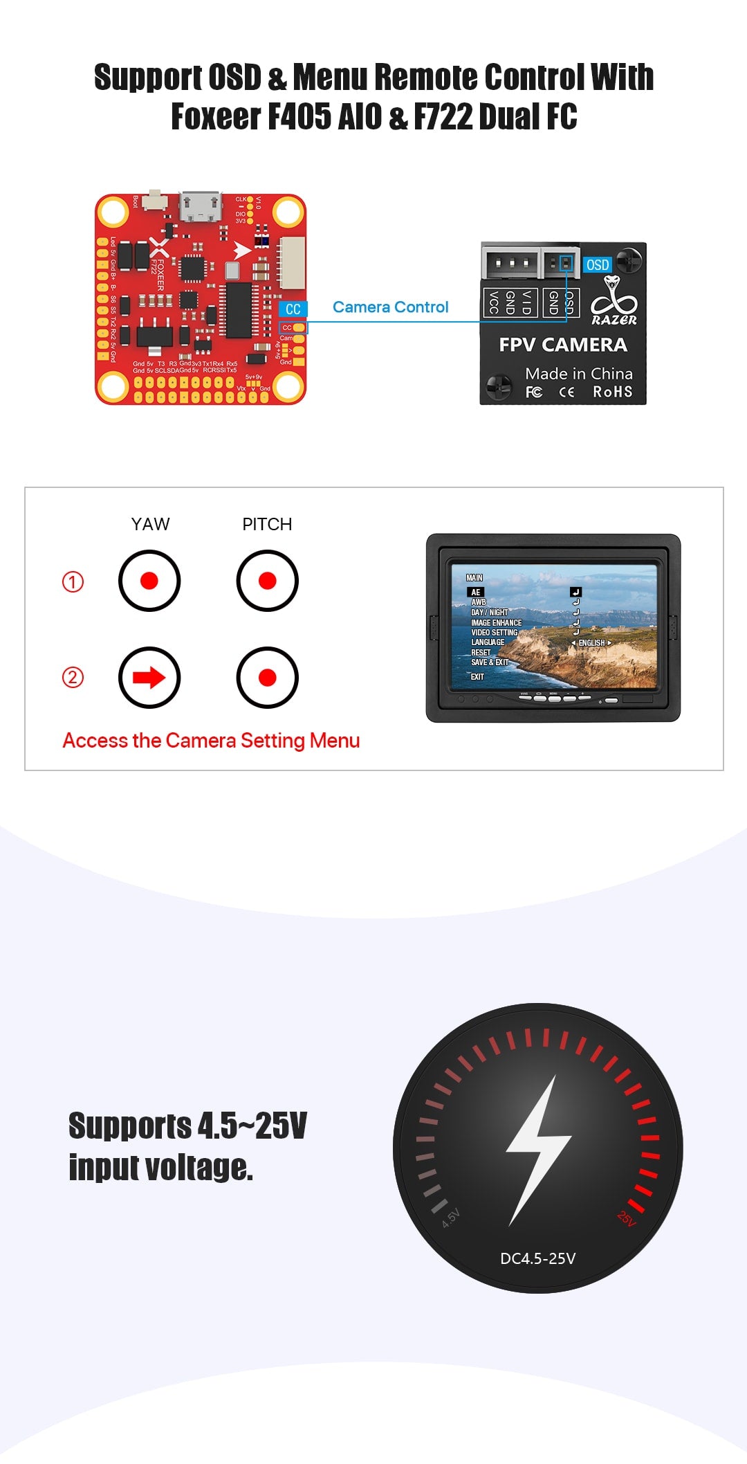 Foxeer Razer Micro 🪒 FPV Camera 1200TVL