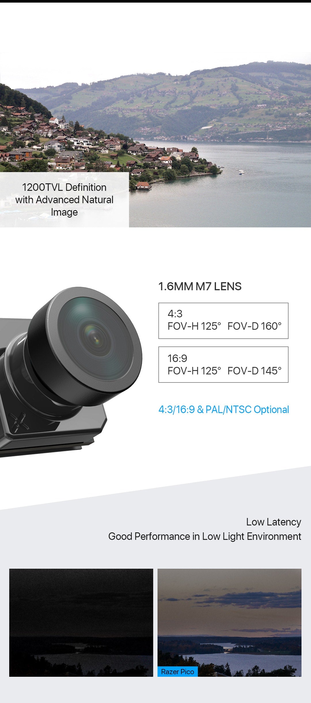 Foxeer Razer Pico FPV Camera 1200TVL