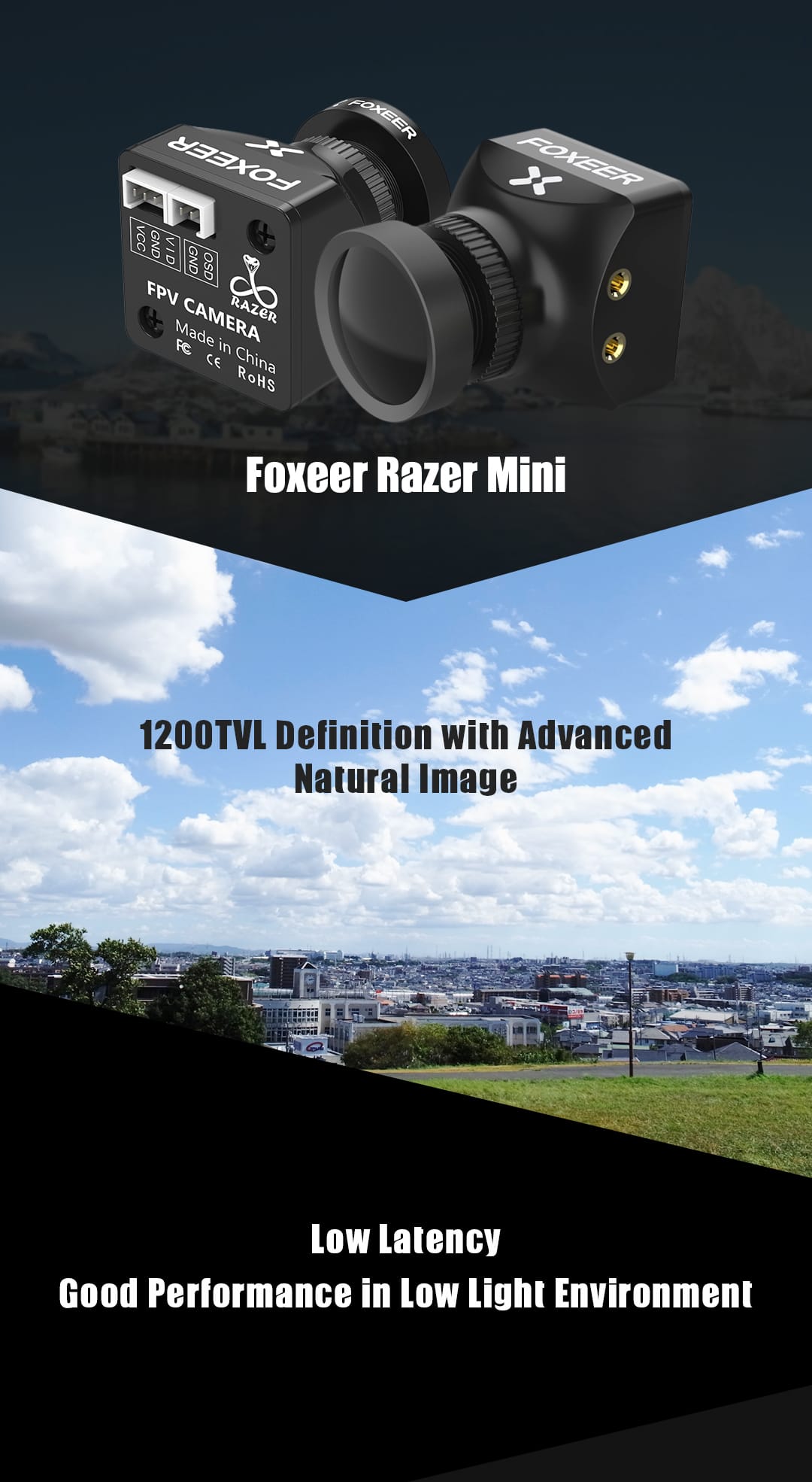 Foxeer Razer 🪒Mini FPV Camera 1200TVL