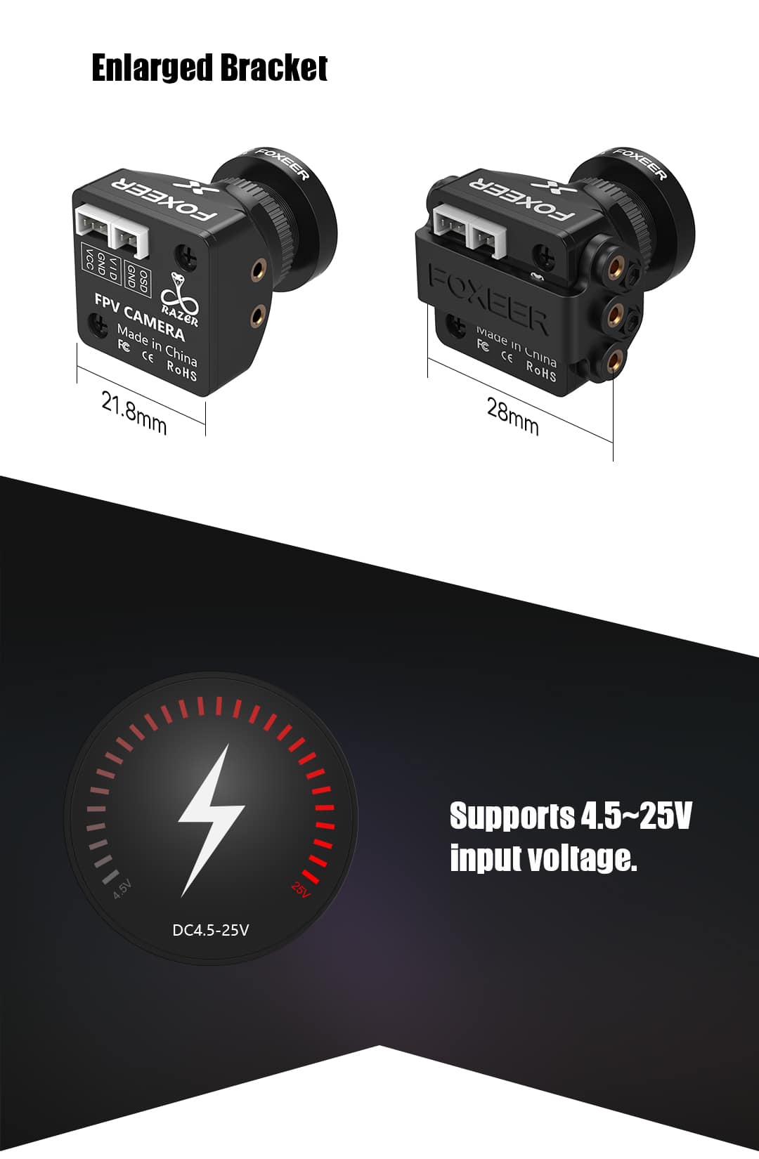 Foxeer Razer 🪒Mini FPV Camera 1200TVL