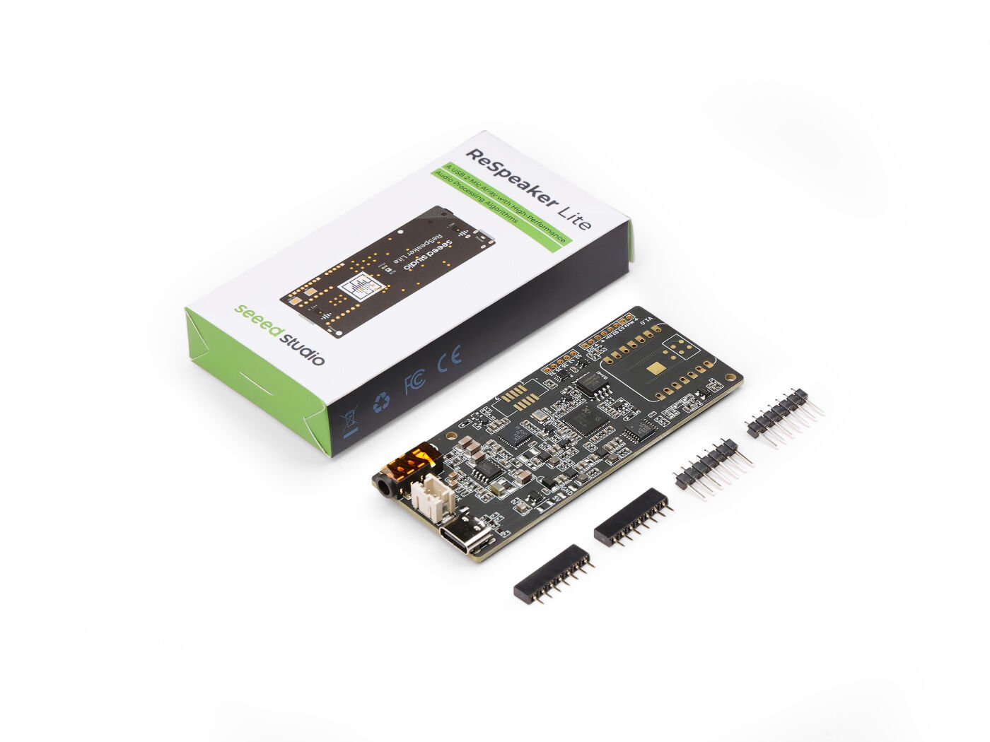 ReSpeaker Lite - USB 2-Mic Array with Onboard AI Audio Processing