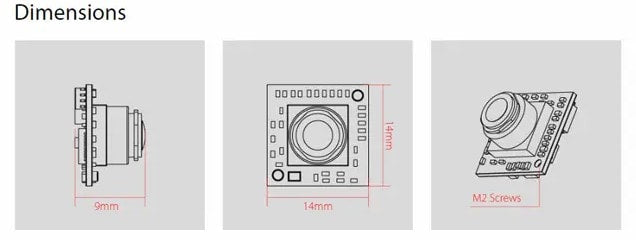 RunCam Nano 3 - 14x14 800TVL FPV Camera