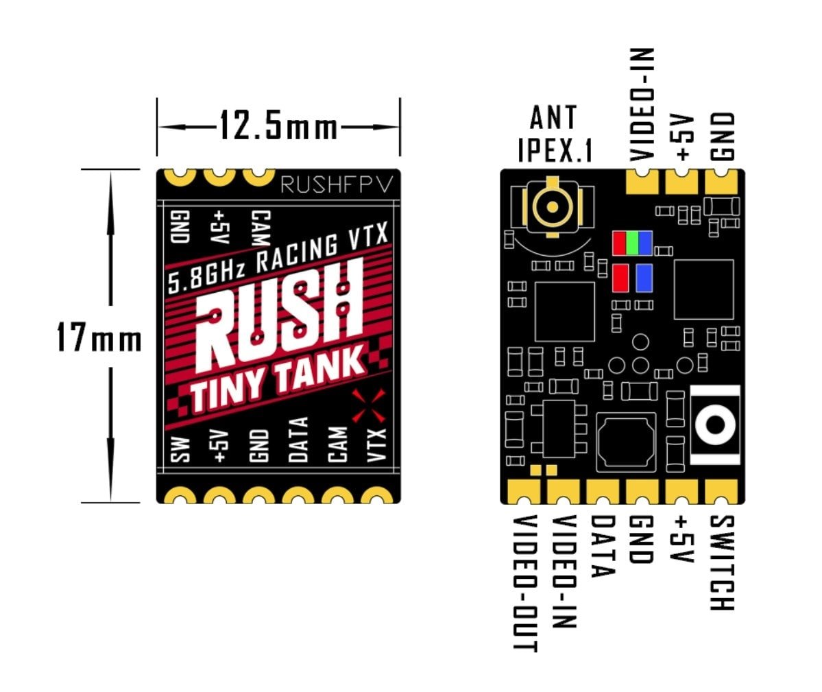 RushFPV Tank Tiny 200mW Nano VTX