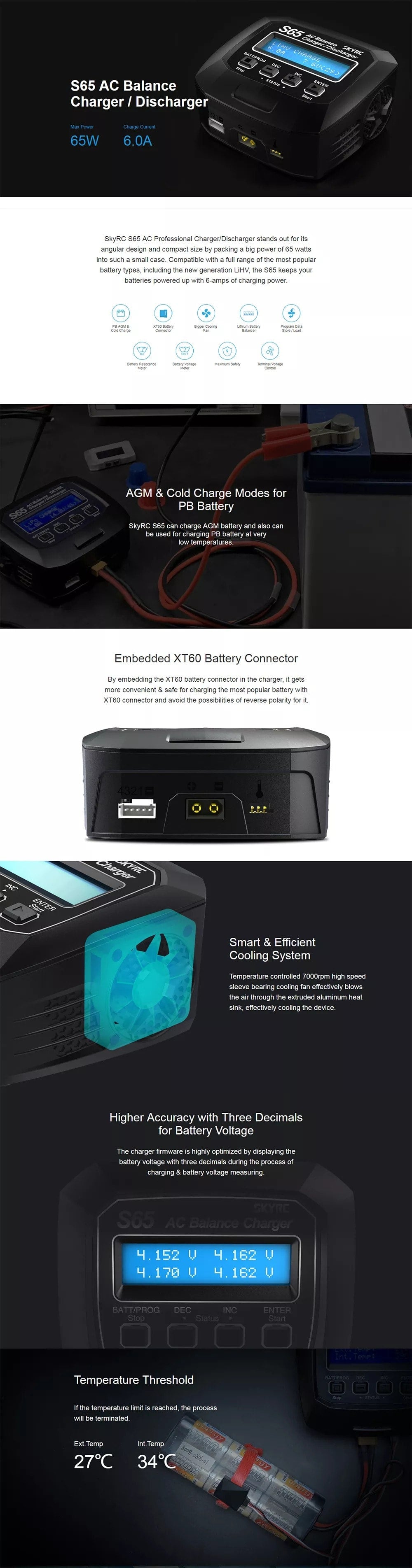 SkyRC S65 AC Balance Charger/Discharger