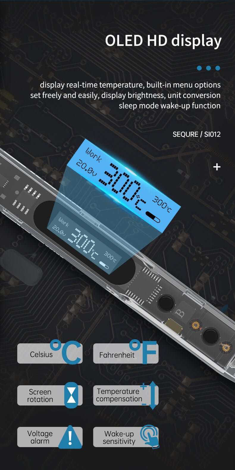 Sequre SI012 Intelligent Portable Soldering Iron Kit