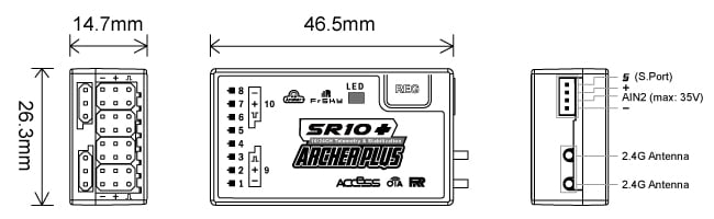 FrSky Archer Plus SR10+ Receiver
