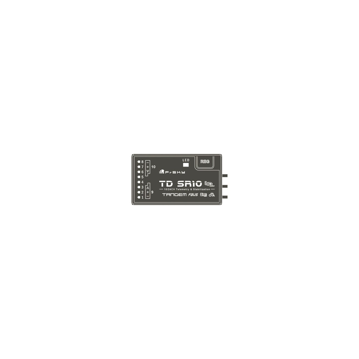 FrSky TD SR10 Tandem Dual-Band Receiver (2.4GHz/900MHz)