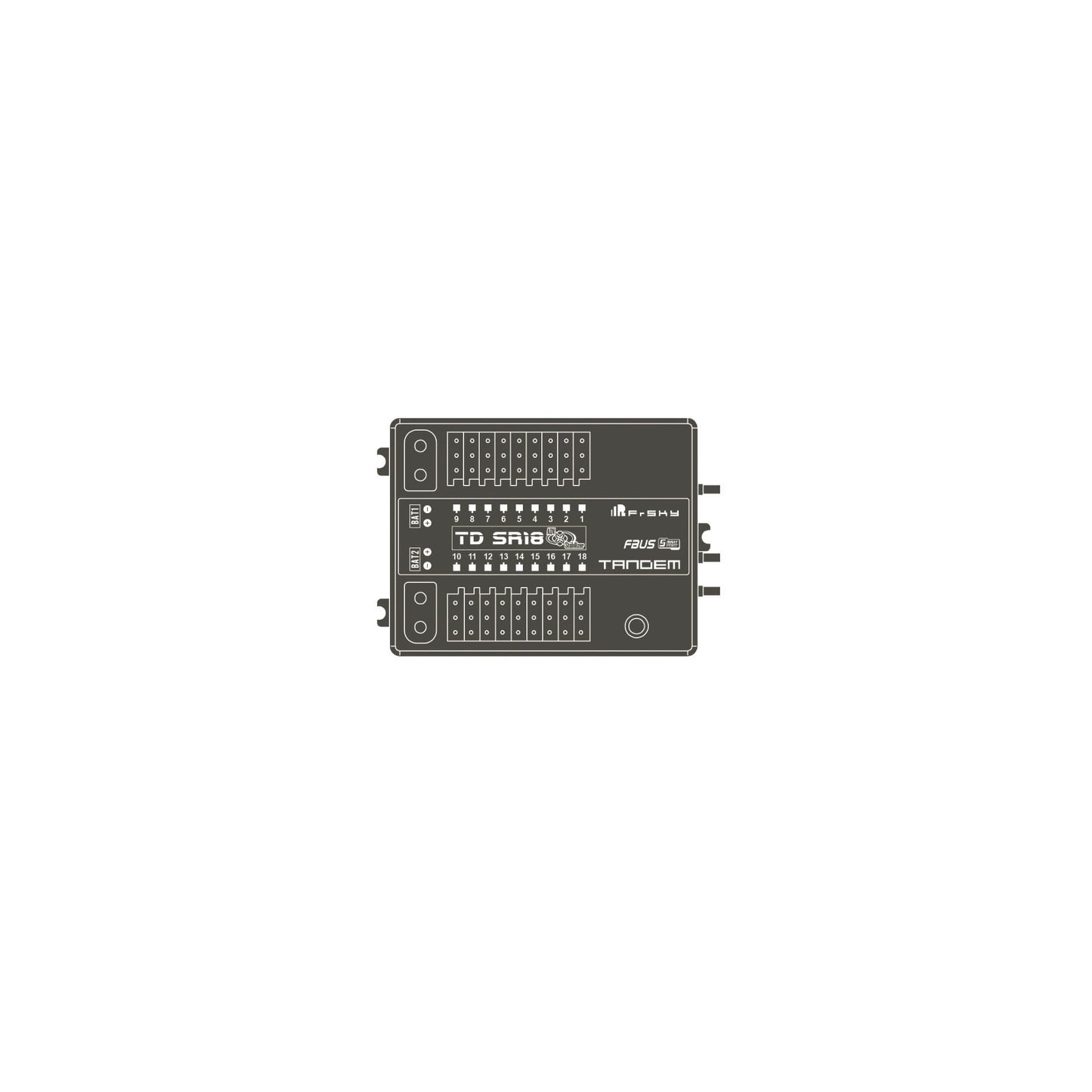 FrSky TD SR18 Tandem Dual-Band Receiver (2.4GHz/900MHz)