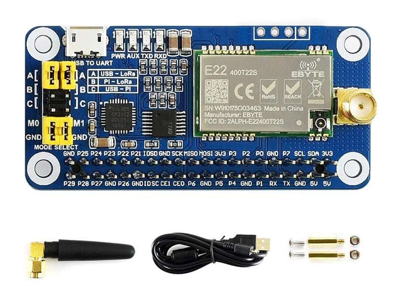 LoRa HAT for Raspberry Pi 868MHz (SX1262)