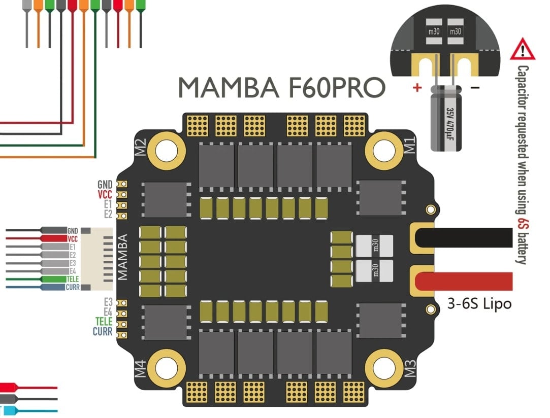 Diatone Mamba F60 Pro Blheli32 4in1 ESC (4-6S)