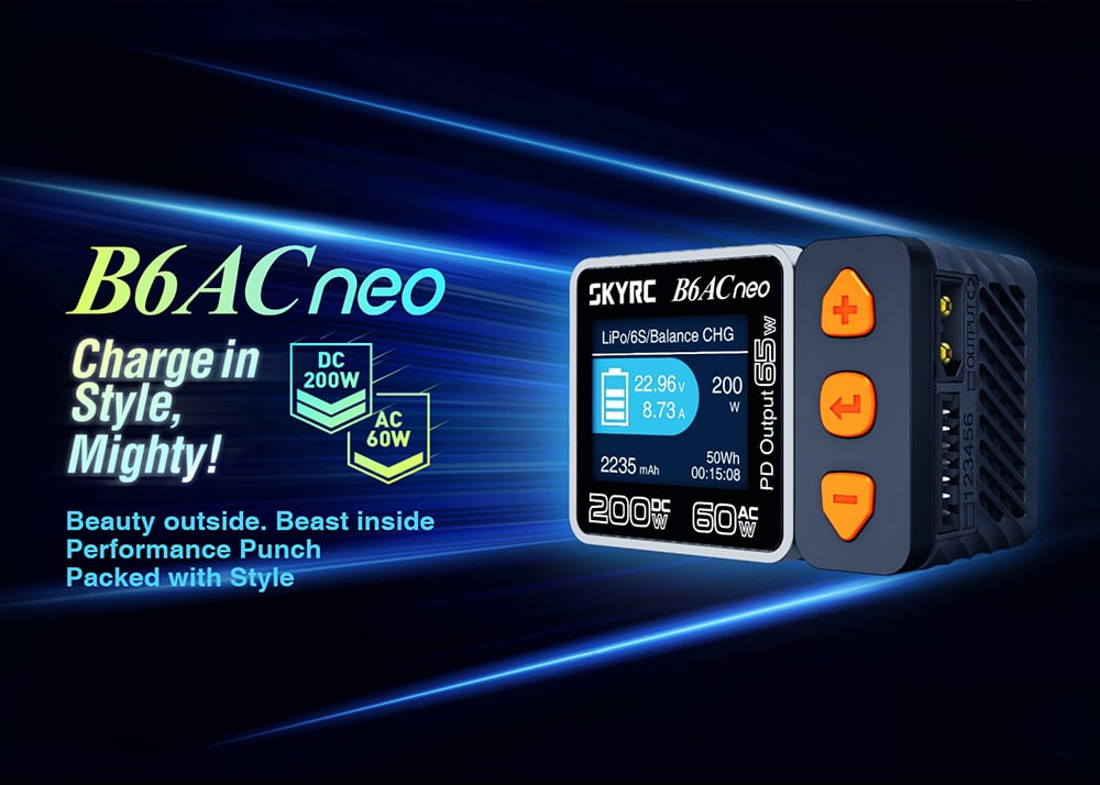 SkyRC B6 AC neo AC/DC 200W Charger