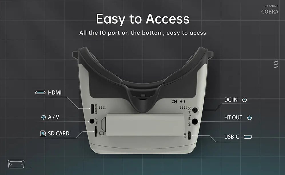 Skyzone Cobra SD 5.8GHz FPV Goggles
