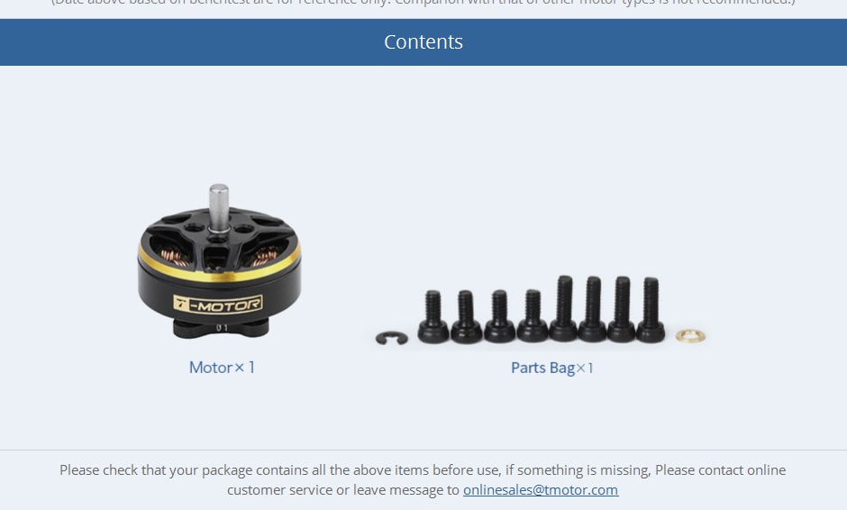 Tmotor F1303 5000kV Micro Motor