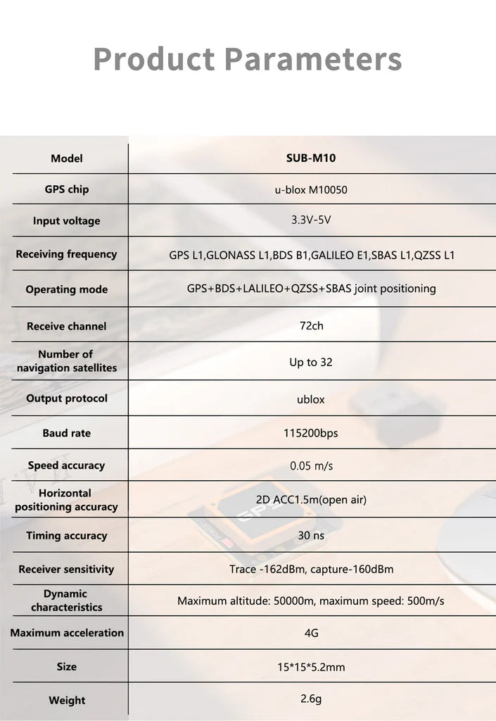 Sub250 Sub-M10 GPS