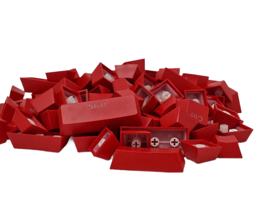 ABS Keycaps Full Size Red