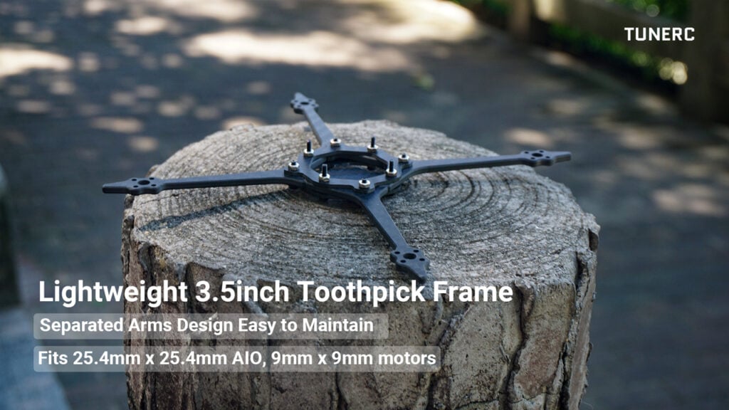 TuneRC 3.5″ Carbon Fiber Frame (Separate Arms)