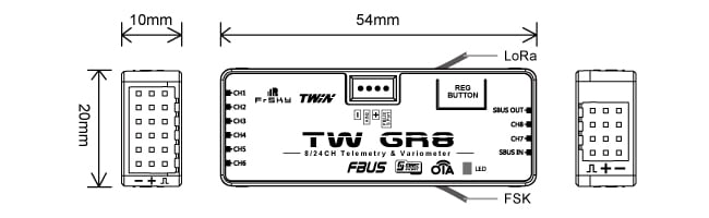FrSky TW GR8 Receiver