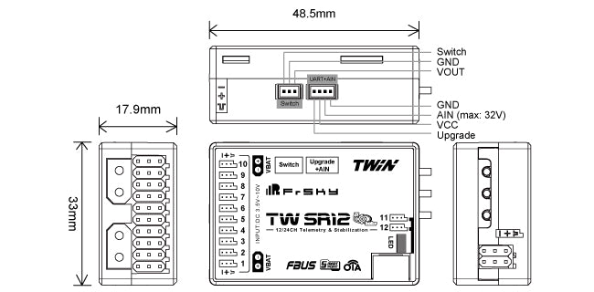 Frsky TW SR12