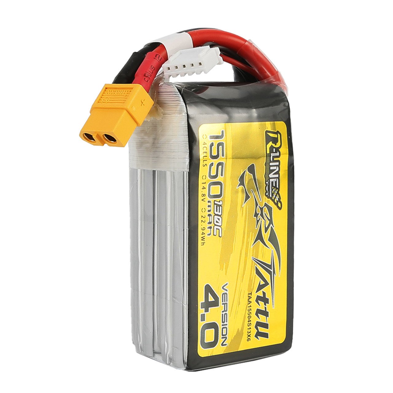 Tattu R-Line Version 5.0 1480mAh 22.2V 150C 6S Lipo Battery Pack with XT60 Plug