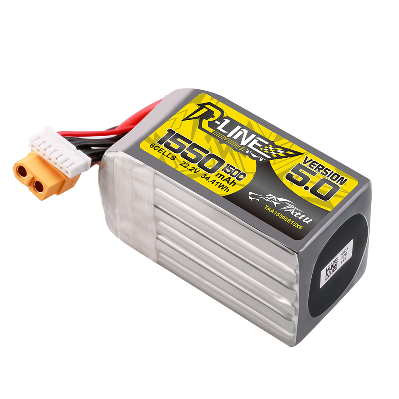 Tattu R-Line Version 5.0 1550mAh 22.2V 150C 6S Lipo Battery