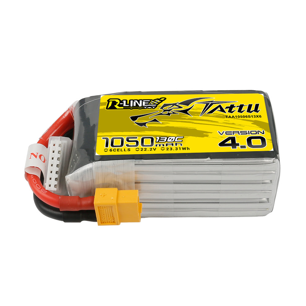 Tattu R-Line Version 4.0 1050mAh 6S 130C LiPo Battery