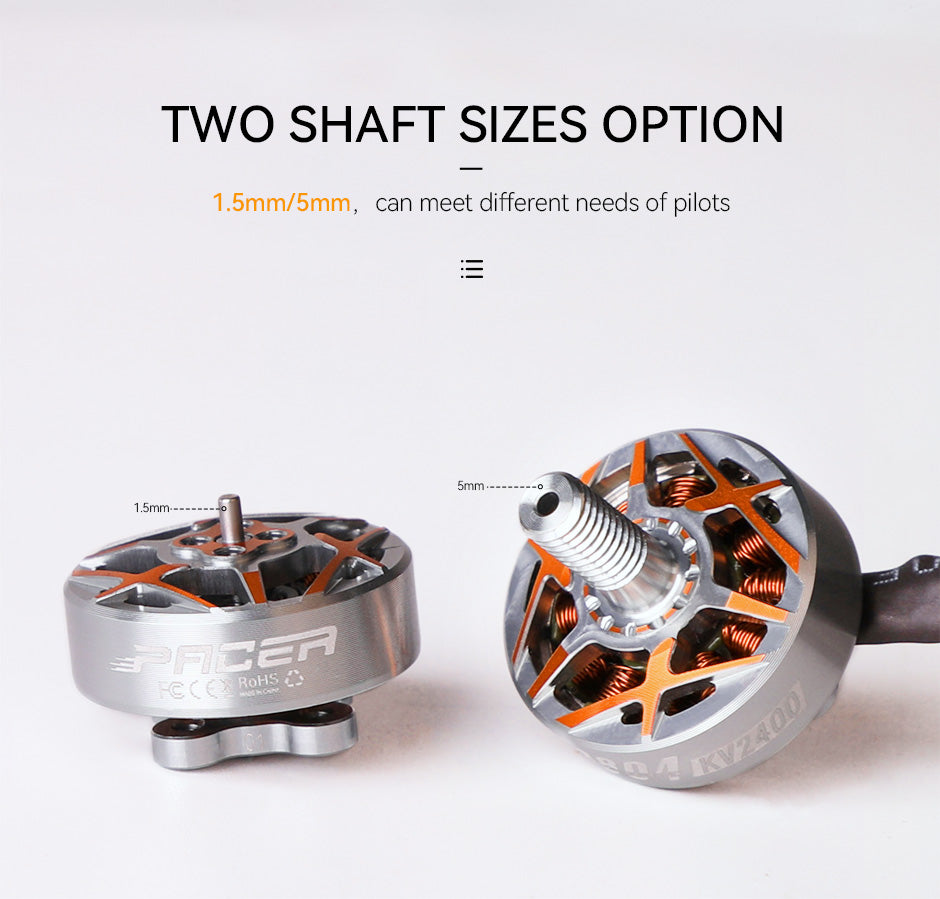 Tmotor Pacer P1804 3-4" FPV Drone Freestyle Motor (1.5mm Shaft)