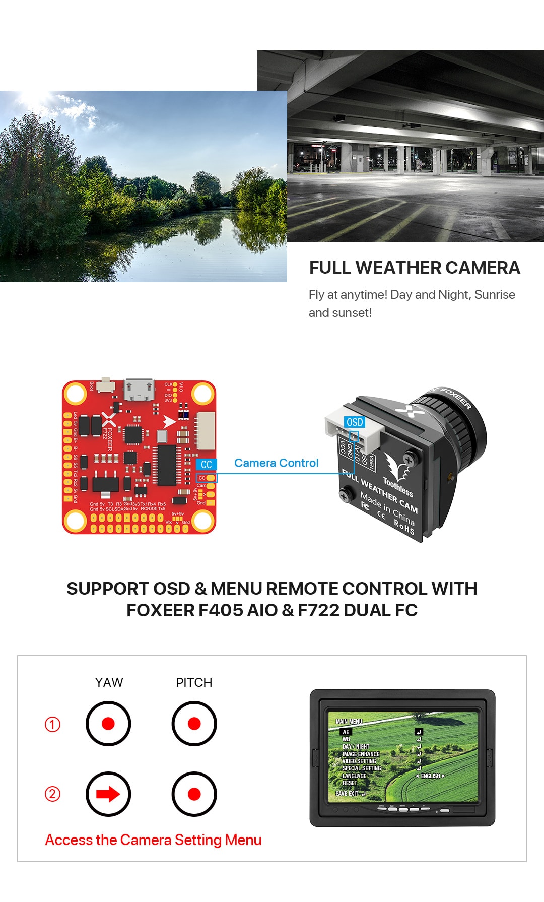Foxeer Toothless 2 Micro FPV Camera (M12 1.7mm)