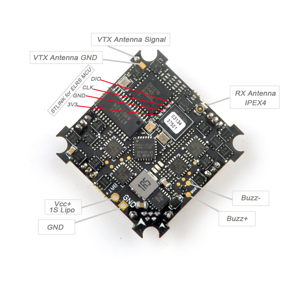 Happymodel CrazyF4 ELRS 868Mhz AIO Flight Controller