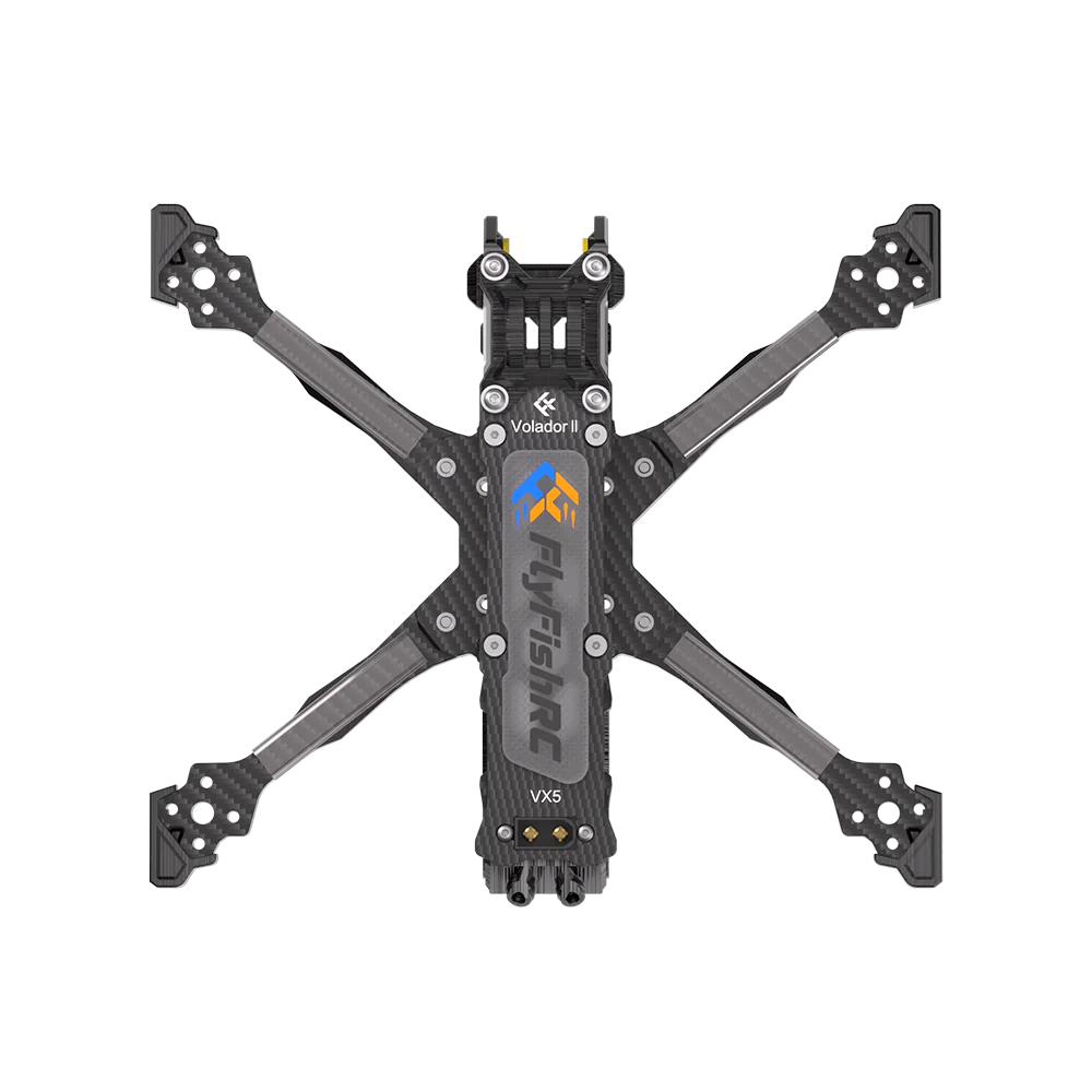 FlyFish RC Voladro Ⅱ VX5 FPV Freestyle T700 Frame Kit (DJI O4 Air Unit Version) (Black)