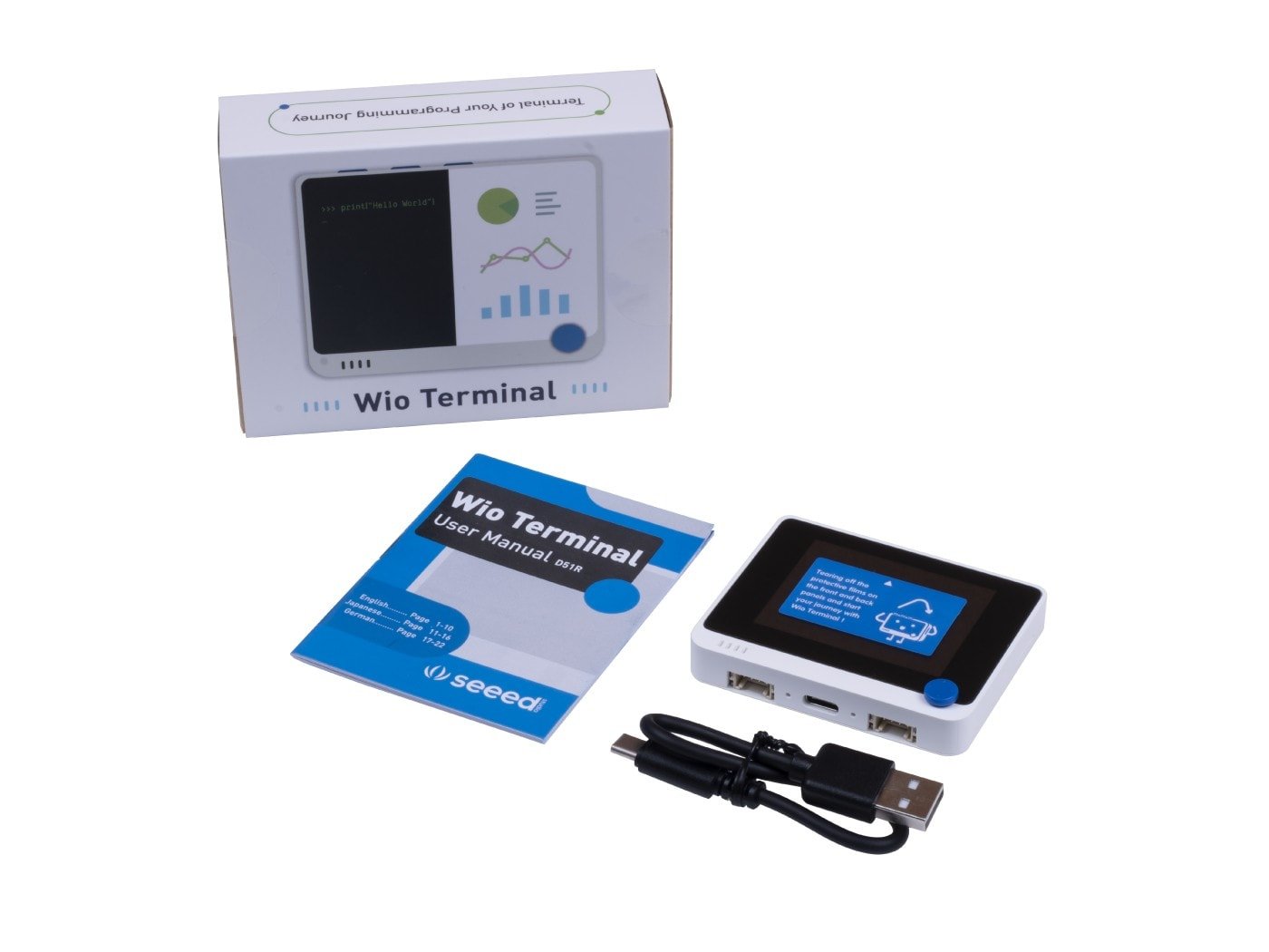 Wio Terminal: ATSAMD51 Core with Realtek RTL8720DN BLE 5.0 & Wi-Fi 2.4G/5G Dev Board