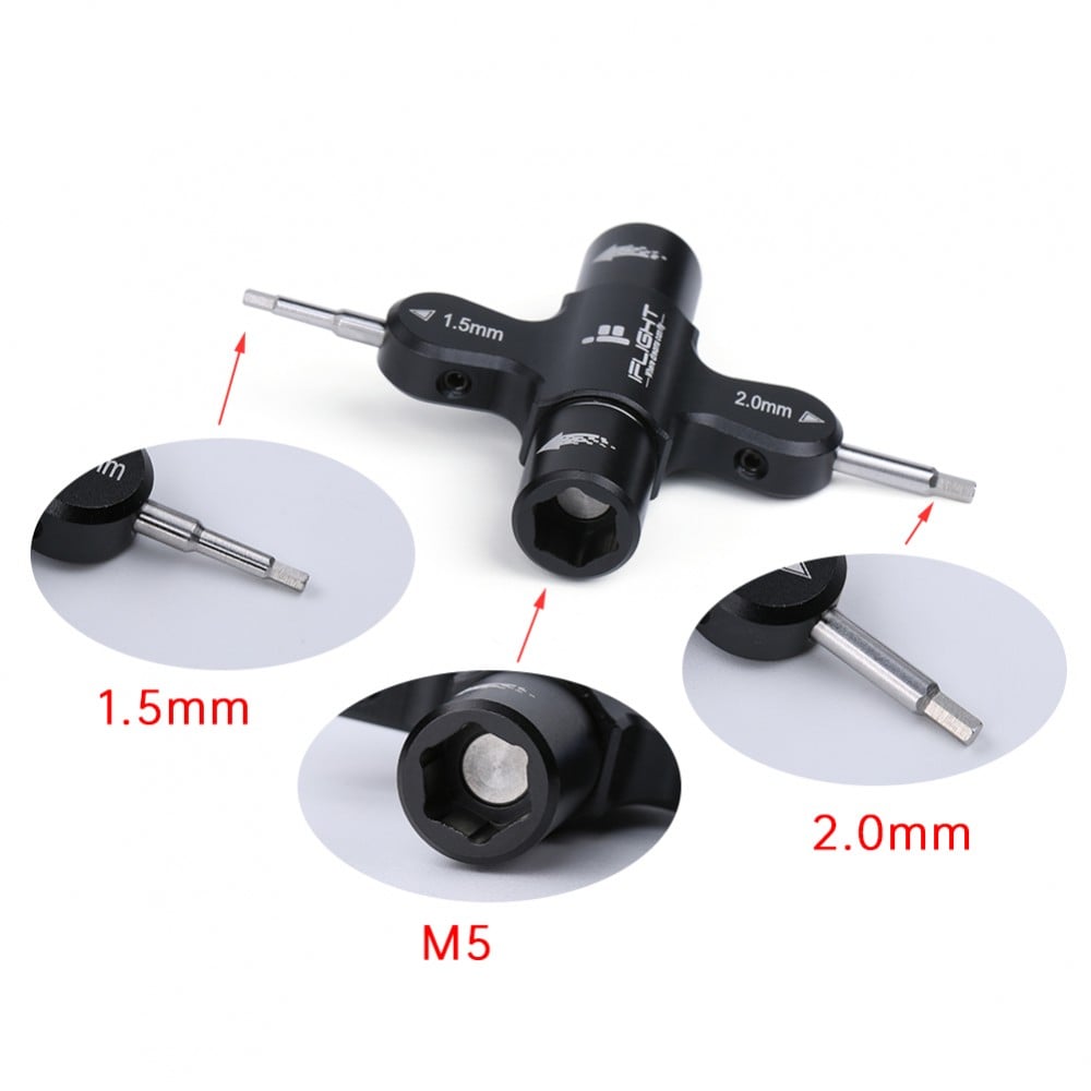 Quad Prop Wrench Tool w/ One Way Bearing