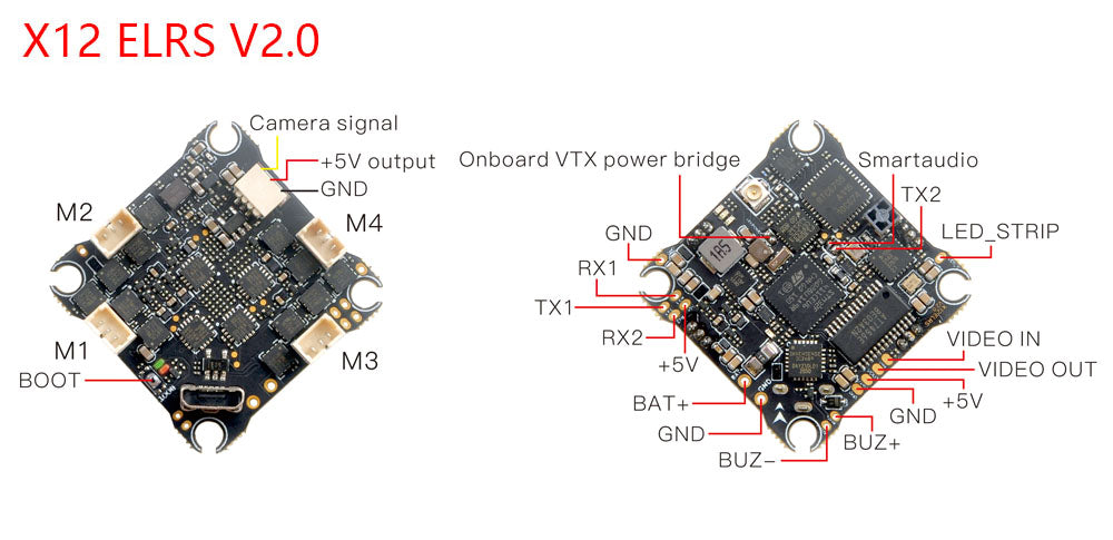 Happymodel X12 ELRS 5in1 AIO Flight Controller