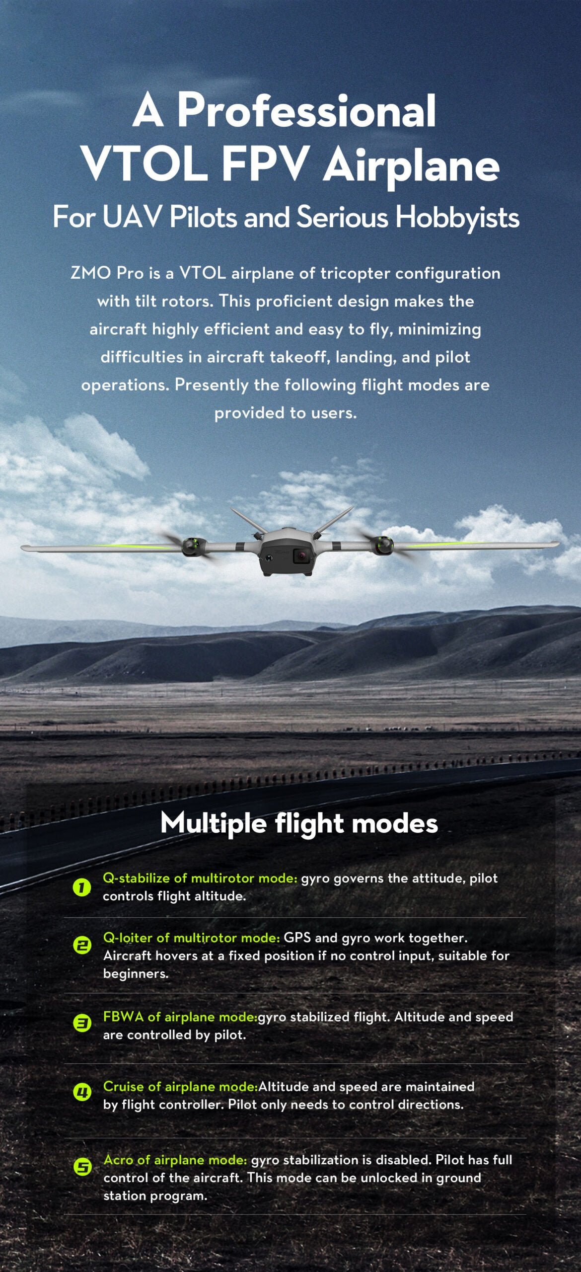 OMP ZMO Pro VTOL Drone