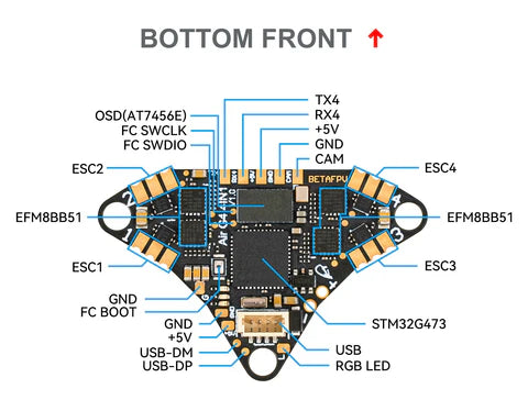 BetaFPV Air Brushless Flight Controller v1.1