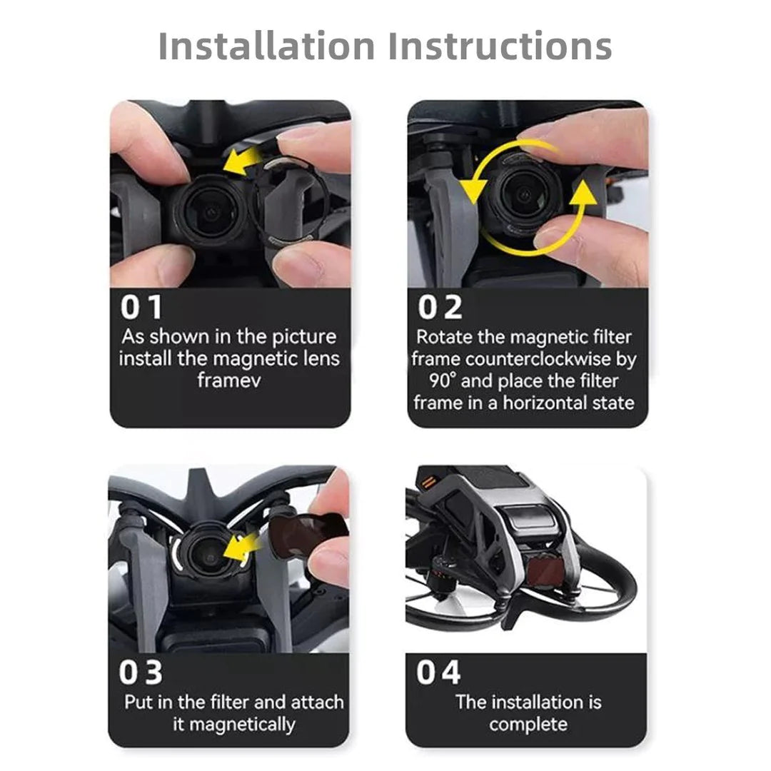 Camera Butter DJI Avata ND Filter set - ND4,8,16,32