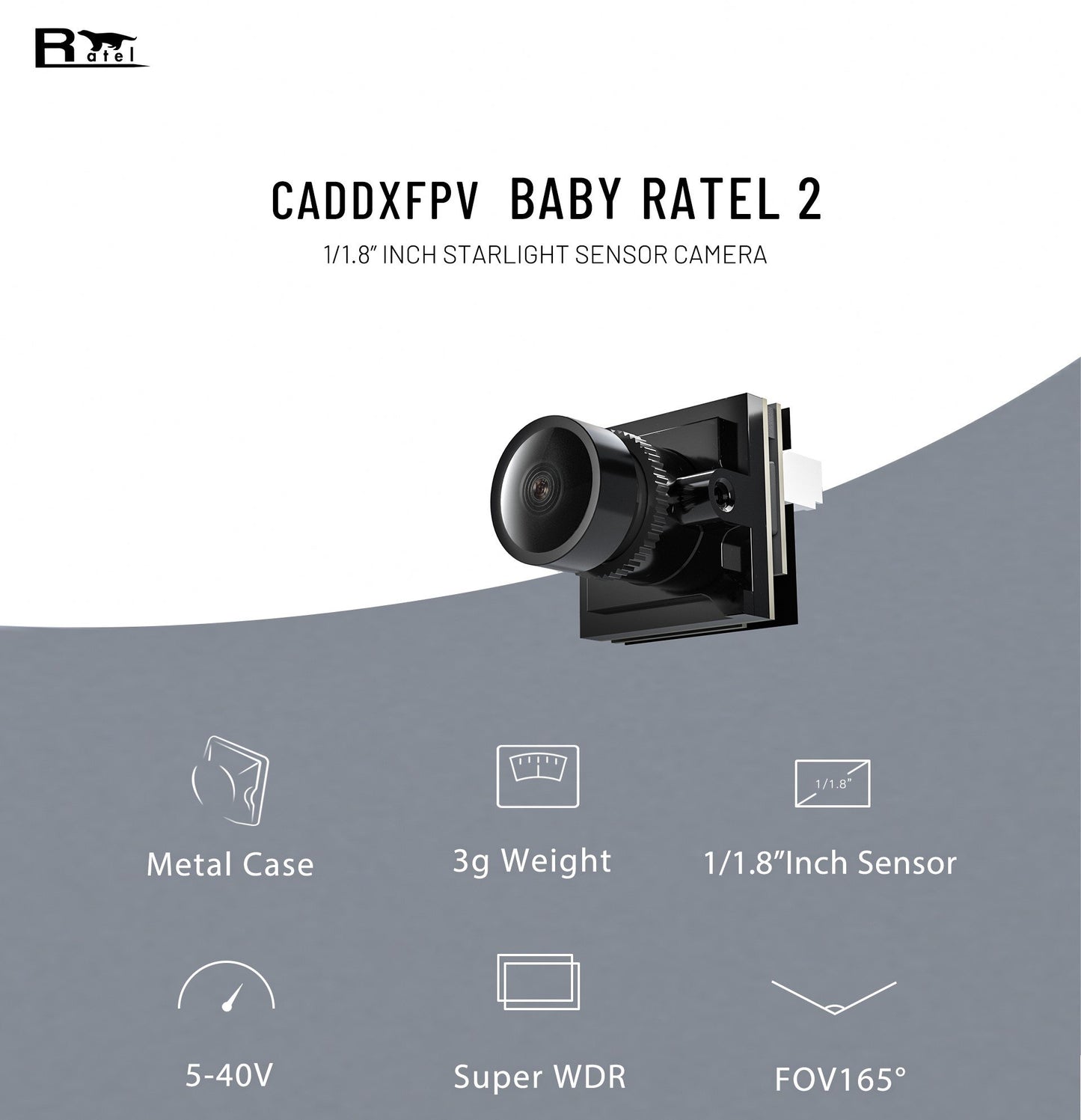 Caddx Baby Ratel 2 1200TVL 1.8mm FPV Camera