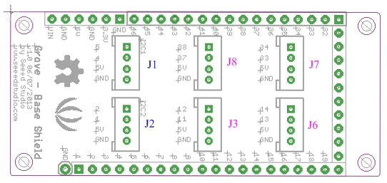 Grove - Base Shield for IOIO-OTG