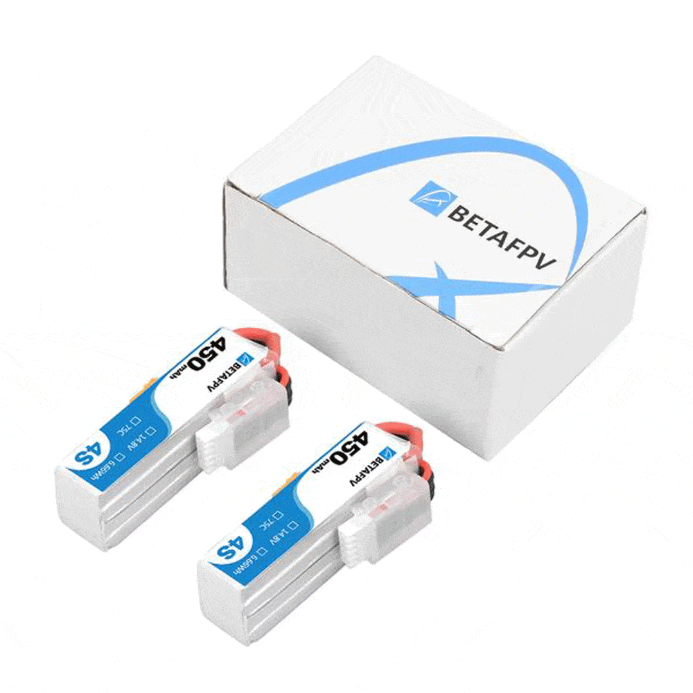 BetaFPV 450mAh 4S 75C Lipo Battery (2pcs)