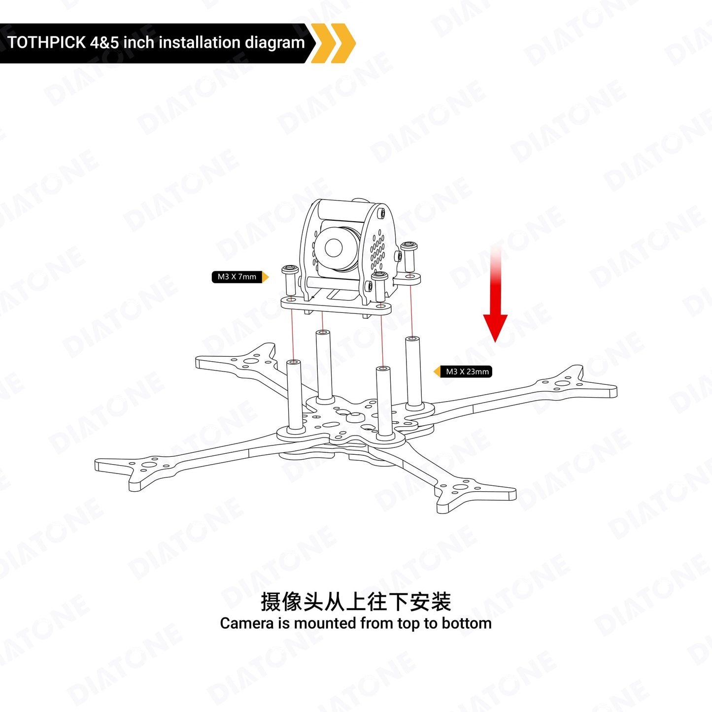 Diatone GTB 4" 3s ToothPick Quadcopter