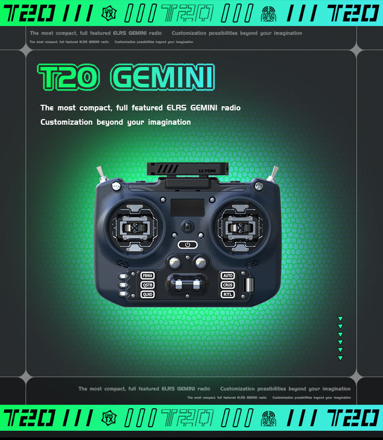 Jumper T20 Gemini Transmitter RDC90 Gimbal (ELRS 2.4GHz)