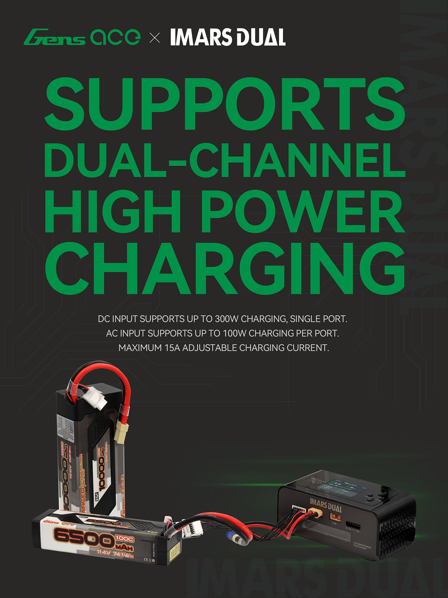 GensAce Imars Dual Channel Balance Charger (2-6S)