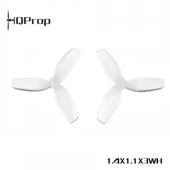 HQ 1.4×1.1×3 White PC Ultralight Whoop Props – 1 mm Shaft